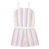 Design History Little Girl's & Girl's Rainbow Stripe Romper For Kids