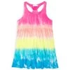 Design History Little Girl's Rainbow Tie-Dye Dress For Kids