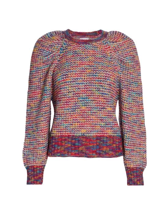 Design History Knit Crewneck Sweater Blue Combo - Image 3