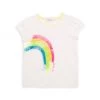 Design History Little Girl's Sequin Rainbow T-Shirt For Kids