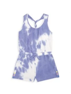Design History Girl's Tie-Dye Romper For Kids