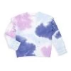 Design History Little Girl's Ruffled Tie-Dye Sweatshirt For Kids