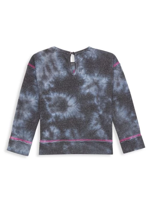 Design History Little Kid's Metallic Tie-Dye Top For Kids - Image 3