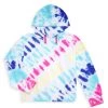 Design History Little Girl's & Girl's Rainbow Tie-Dye Hoodie For Kids