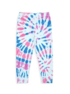 Design History Little Girl's Cotton-Blend Tie-Dye Leggings For Kids