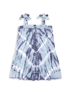 Design History Little Girl's Tie-Dye Dress For Kids