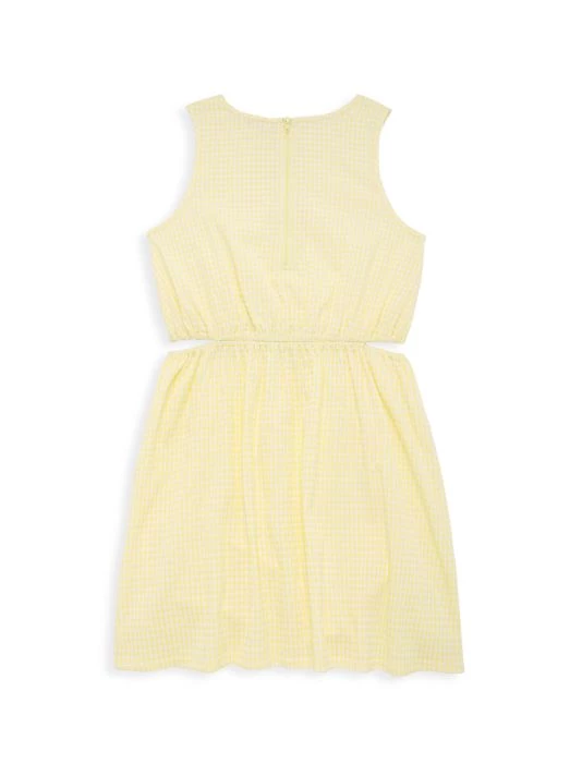 Design History Girl's Seersucker Gingham Dress For Kids - Image 2