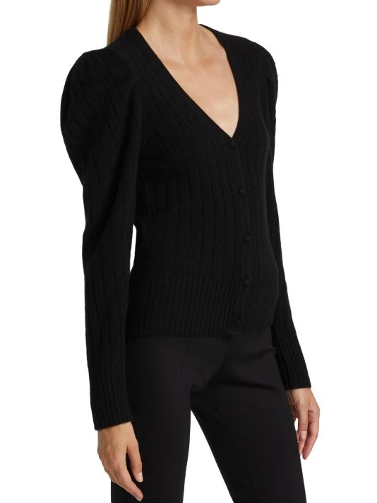 Design History Puff-Sleeve Cashmere Cardigan - Image 4
