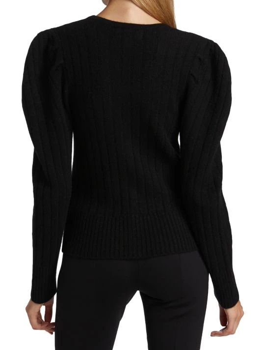 Design History Puff-Sleeve Cashmere Cardigan - Image 5