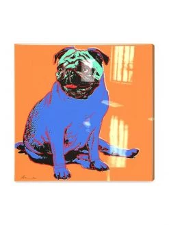 Oliver Gal Pop Art Doggy Warhol High Gloss Resin Canvas Print