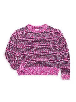 Design History Little Girl's & Girl's High-Low Sweater For Kids
